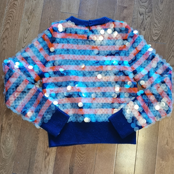 New MIU MIU WOOL SWEATER WITH SEQUIN SIZE 36 - Picture 9 of 12